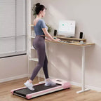 Costway 0.6-3.8MPH Walking Pad Under Desk Treadmill with Remote Control and LED Display Black/Pink/White/Grey