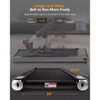 2.25 HP Folding Treadmill, Electric Treadmill for Home Office, Space Saving Treadmill, No Assembly Needed Portable Treadmill for Office Home Exercise