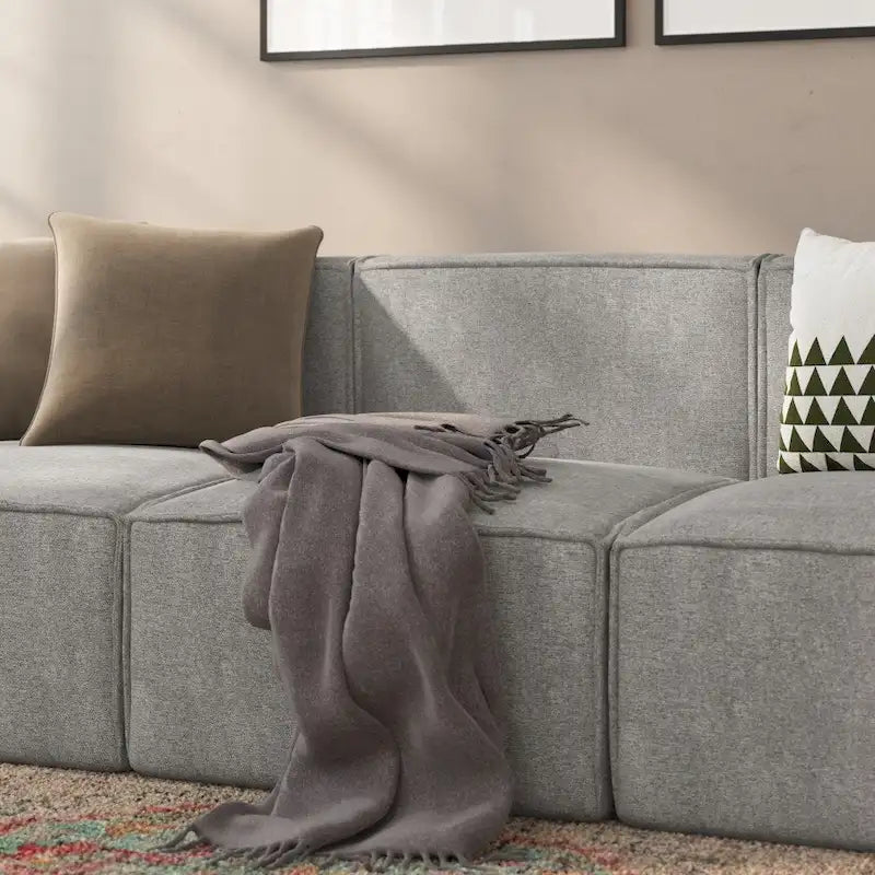 Contemporary Modular Sectional Sofa Armless Middle Chair - 36.75D x 28.25W x 28H