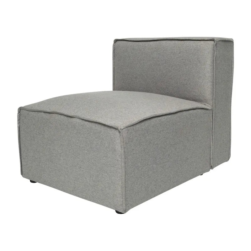 Contemporary Modular Sectional Sofa Armless Middle Chair - 36.75D x 28.25W x 28H
