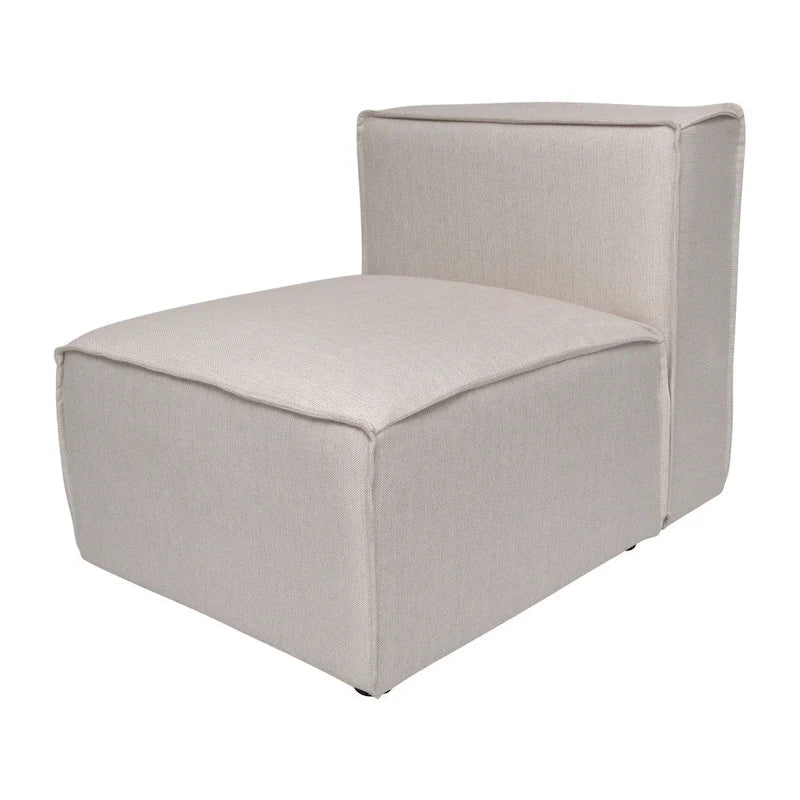 Contemporary Modular Sectional Sofa Armless Middle Chair - 36.75D x 28.25W x 28H