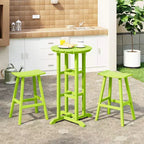WestinTrends Malibu All Weather Hdpe Outdoor Patio Bar Height Bistro Set (3-piece)