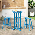 WestinTrends Malibu All Weather Hdpe Outdoor Patio Bar Height Bistro Set (3-piece)