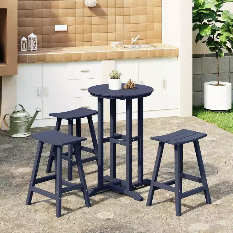 WestinTrends Malibu All Weather Hdpe Outdoor Patio Counter Height Bistro Set (4-Piece)