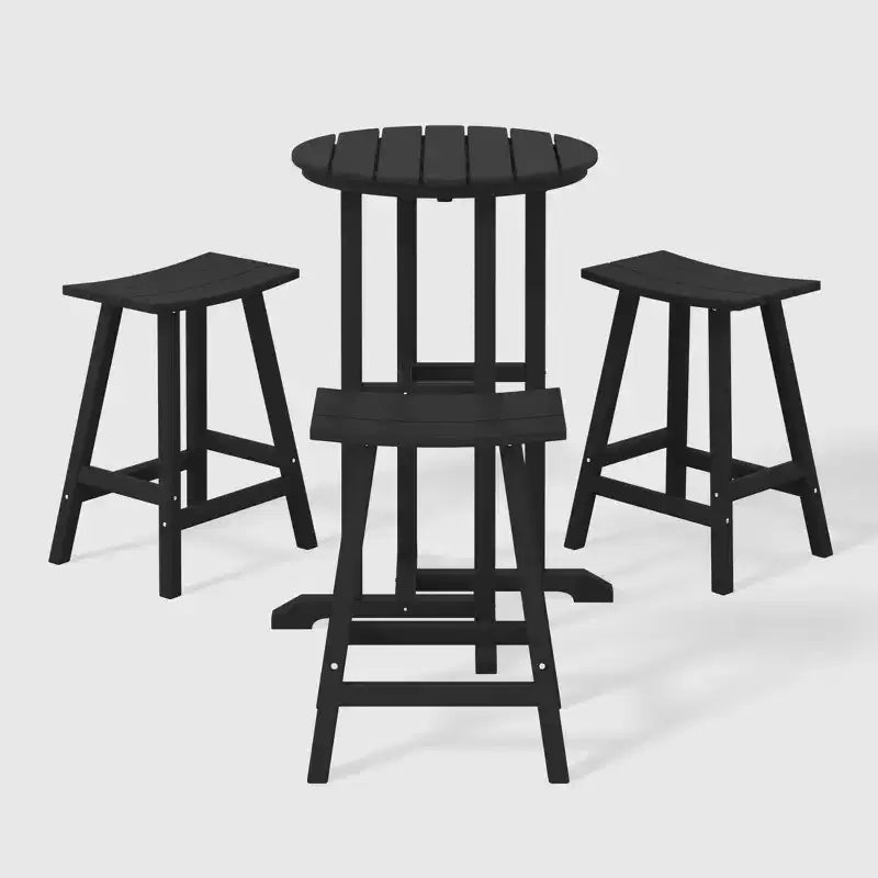 WestinTrends Malibu All Weather Hdpe Outdoor Patio Counter Height Bistro Set (4-Piece)