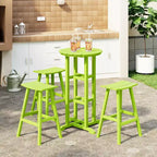 WestinTrends Malibu All Weather Hdpe Outdoor Patio Bar Height Bistro Set (4-Piece)