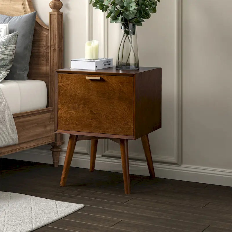 Isabel Mid-Century 2 - Drawer Wood Nightstand by HULALA HOME