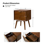 Isabel Mid-Century 2 - Drawer Wood Nightstand by HULALA HOME