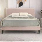 Bayson Wood Frame Queen Platform Bed With Headboard
