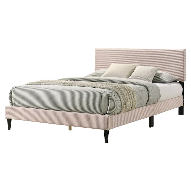 Bayson Wood Frame Queen Platform Bed With Headboard
