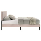 Bayson Wood Frame Queen Platform Bed With Headboard