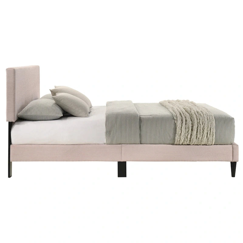 Bayson Wood Frame Queen Platform Bed With Headboard