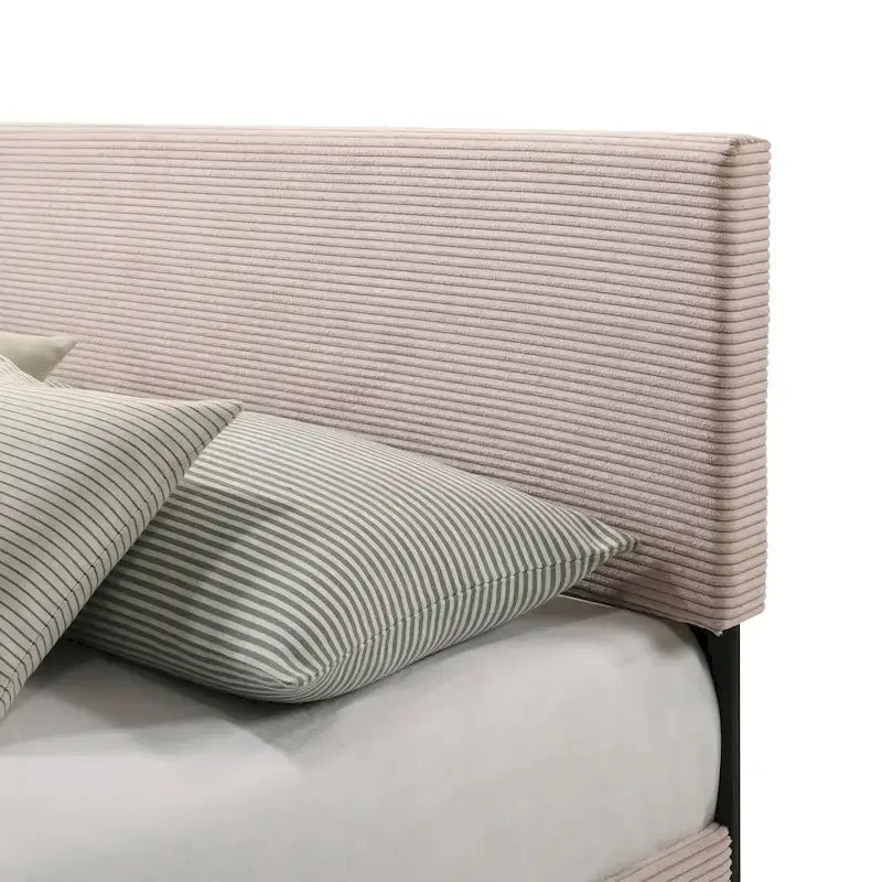 Bayson Wood Frame Queen Platform Bed With Headboard