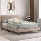 Bayson Wood Frame Queen Platform Bed With Headboard