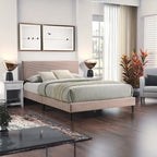 Bayson Wood Frame Queen Platform Bed With Headboard