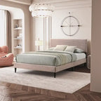 Bayson Wood Frame Queen Platform Bed With Headboard