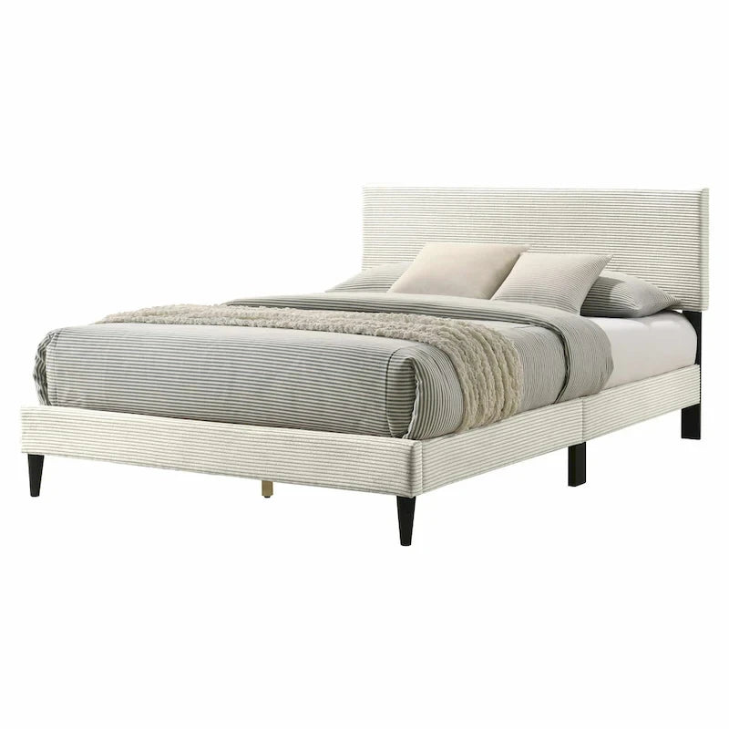 Bayson Wood Frame Queen Platform Bed With Headboard
