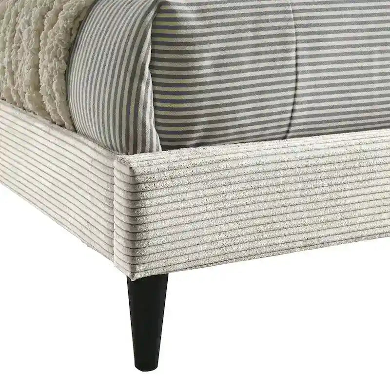 Bayson Wood Frame Queen Platform Bed With Headboard
