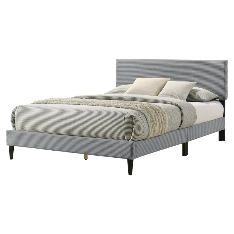 Bayson Wood Frame Queen Platform Bed With Headboard