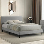 Bayson Wood Frame Queen Platform Bed With Headboard