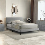 Bayson Wood Frame Queen Platform Bed With Headboard
