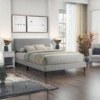 Bayson Wood Frame Queen Platform Bed With Headboard