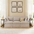 Half-Round End Table, 2-tier Wooden Half Moon Side Table Small Semi Circle Accent Table