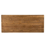 7' x 40 Rectangular Antique Rustic Solid Pine Folding Dining Table