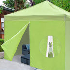InstaHibit Universal Sidewall Zipper UV30+ Fits 10x10ft Canopy Picnic 1 Piece Green