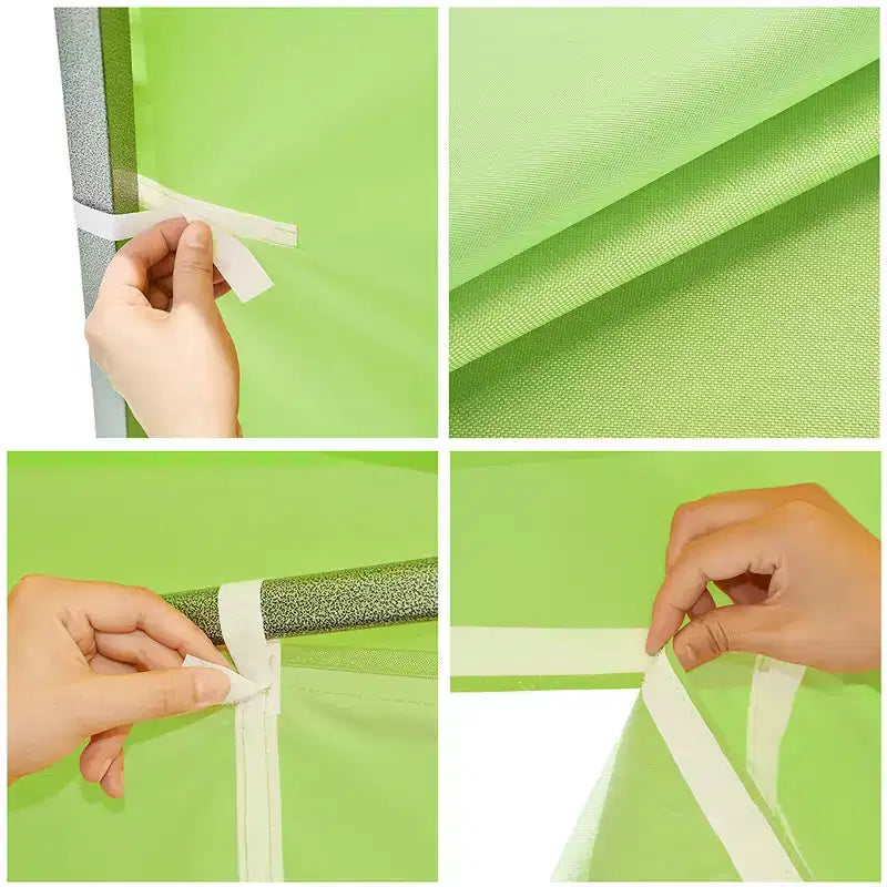 InstaHibit Universal Sidewall Zipper UV30+ Fits 10x10ft Canopy Picnic 1 Piece Green