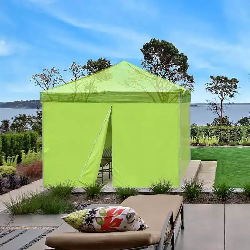 InstaHibit Universal Sidewall Zipper UV30+ Fits 10x10ft Canopy Picnic 1 Piece Green