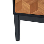 Apakah Modern 25Tall 2-Drawer Nightstand with Charging Station and Adjustable Legs Set of 2 by HULALA HOME