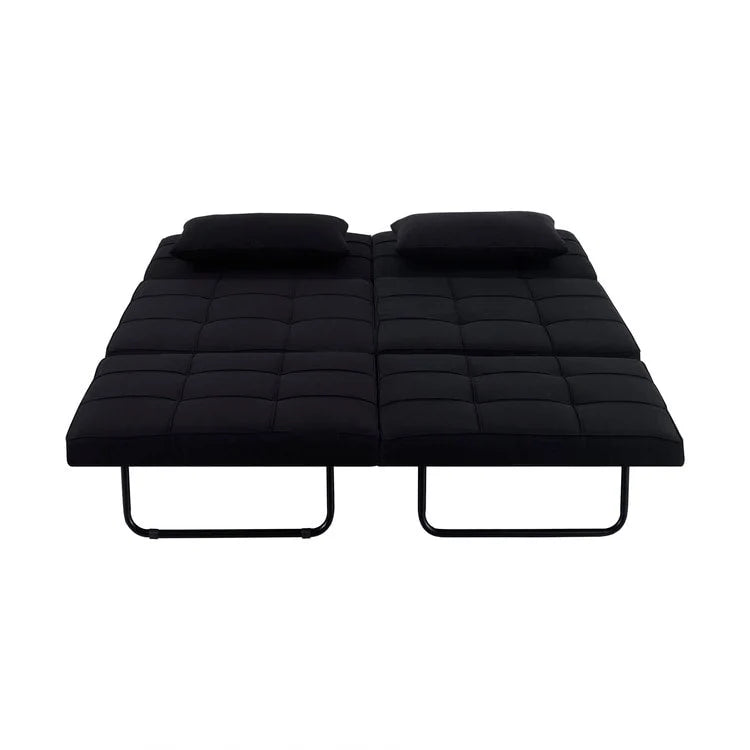 Sleeper Chair Bed, 4 In 1 Multi-Function Convertible Ottoman Bed, Breathable Linen Bed Chair, Convertible Sofa Bed