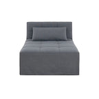 Sleeper Chair Bed, 4 In 1 Multi-Function Convertible Ottoman Bed, Breathable Linen Bed Chair, Convertible Sofa Bed