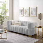 VANOMi 85inch Modern Couch, Leisure Comfortable Sofa - 85 x 33.86