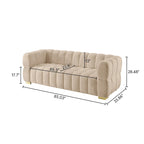 VANOMi 85inch Modern Couch, Leisure Comfortable Sofa - 85 x 33.86