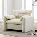 38.6'W Modern Style Chenille Oversized Armchair