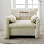 38.6'W Modern Style Chenille Oversized Armchair