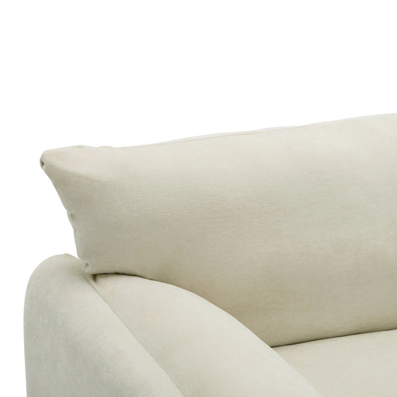 38.6'W Modern Style Chenille Oversized Armchair