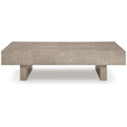 Signature Design by Ashley Jorlaina Light Grayish Brown Coffee Table - 60W x 35D x 16H