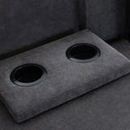 Modular Sofa with Removable Storage Ottoman, 2 Hidden Cup Holders