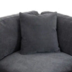 Modular Sofa with Removable Storage Ottoman, 2 Hidden Cup Holders