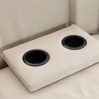 Modular Sofa with Removable Storage Ottoman, 2 Hidden Cup Holders