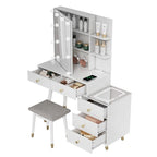 5 drawers Dressing table set with plugs