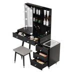 5 drawers Dressing table set with plugs