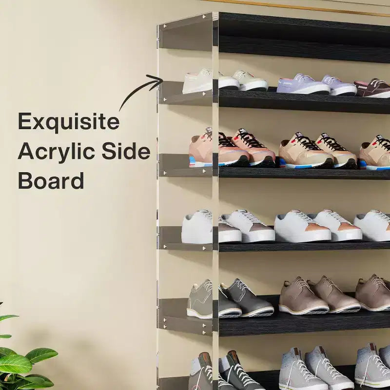 Lantine 63 8-Tier Acrylic Shoe Rack for 24-32 Pairs