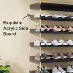 Lantine 63 8-Tier Acrylic Shoe Rack for 24-32 Pairs