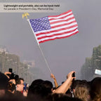 Yescom 8 Ft Sectional Indoor Flag Pole Kit Base Eagle Finial Aluminum 3x5 Ft US Flag Silver
