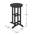 WestinTrends Malibu All Weather HDPE Outdoor Patio Counter Height Bistro Set (3-Piece)