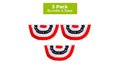 Briarwood Lane 4th of July Patriotic Bunting 48 X 24 (Set of 3 1x1 Bundle